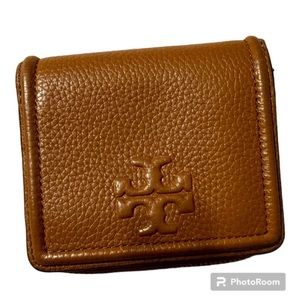 Tory Burch Leather Wallet in Camel